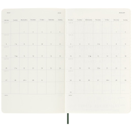 Kalender 18M WeekNote Soft Cover Large Myrtle Green in de groep Papier & Blokken / Kalenders en agenda's / 18 maanden agenda's bij Voorcrea (135603)