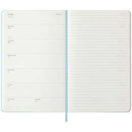 Kalender 18M WeekNote Hard Cover Large Aquamarine in de groep Papier & Blokken / Kalenders en agenda's / 18 maanden agenda's bij Voorcrea (135604)