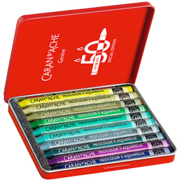 Neocolor II Aquarelle 50 Years Lush 10-set in de groep Kunstenaarsmateriaal / Kunstenaarsverf / Pastel / Wax pastels bij Voorcrea (135628)