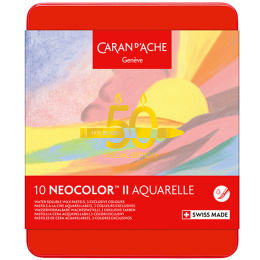 Neocolor II Aquarelle 50 Years Pastel 10-set in de groep Kunstenaarsmateriaal / Kunstenaarsverf / Pastel / Wax pastels bij Voorcrea (135631)