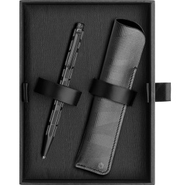 Ecridor Black Lines Set Balpen en Leren Etui in de groep Pennen / Fine Writing / Balpennen bij Voorcrea (135641)