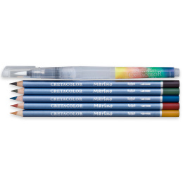 Marino aquarelset 6-delig in de groep Pennen / Kunstenaarspotloden en -stiften / Aquarelpotloden bij Voorcrea (135645)