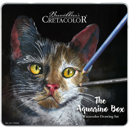 The Aquarino Box aquarelset 24 stuks in de groep Pennen / Kunstenaarspotloden en -stiften / Aquarelpotloden bij Voorcrea (135647)