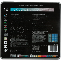 The Aquarino Box aquarelset 24 stuks in de groep Pennen / Kunstenaarspotloden en -stiften / Aquarelpotloden bij Voorcrea (135647)