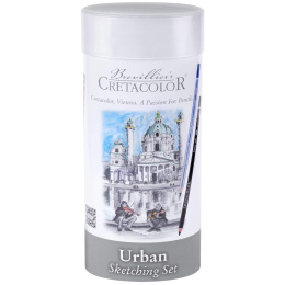 Cretacolor Urban Sketching Set 22-delig in de groep Pennen / Kunstenaarspotloden en -stiften / Schetspotloden bij Voorcrea (135649)