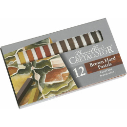 Pastelkrijtjes Hard Bruin/Rood 12-delig in de groep Kunstenaarsmateriaal / Krijt en potloden / Pastelkrijt bij Voorcrea (135651)