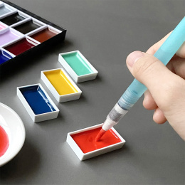 Gansai Tambi Aquarel 18-set in de groep Kunstenaarsmateriaal / Kunstenaarsverf / Aquarelverf / Aquarelverf in napje bij Voorcrea (135660)