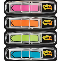 Post-it Index Tabs Pijl 11,9×43,2 mm 4 neonkleuren in de groep Papier & Blokken / Schrijven en noteren / Post-it en notitieblokjes bij Voorcrea (135696)
