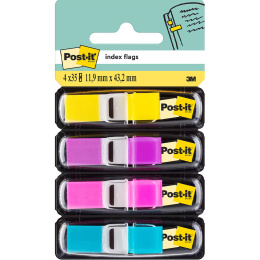 Post-it Index Tabs 11,9 x 43,1 mm 4 kleuren Set 2 in de groep Papier & Blokken / Schrijven en noteren / Post-it en notitieblokjes bij Voorcrea (135698)
