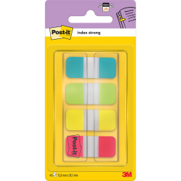 Post-it Index Tabs 15,8 x 38,1 mm Strong, 4 kleuren in de groep Papier & Blokken / Schrijven en noteren / Post-it en notitieblokjes bij Voorcrea (135699)