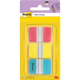 Post-it Index Tabs 25,4 x 38,1 mm Strong, 3 kleuren in de groep Papier & Blokken / Schrijven en noteren / Post-it en notitieblokjes bij Voorcrea (135701)