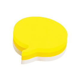 Post-it 70x70 Gele/Witte Tekstballon in de groep Papier & Blokken / Schrijven en noteren / Post-it en notitieblokjes bij Voorcrea (135709)