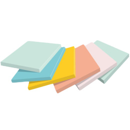 Post-it 76x127 Kleurenmix Beachside 6-pack in de groep Papier & Blokken / Schrijven en noteren / Post-it en notitieblokjes bij Voorcrea (135710)