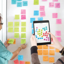 Post-it Super Sticky 76x127 Kleurenmix Energetic 6-pack in de groep Papier & Blokken / Schrijven en noteren / Post-it en notitieblokjes bij Voorcrea (135711)