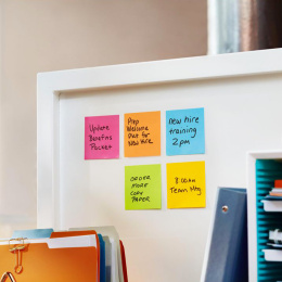 Post-it Super Sticky 76x127 Kleurenmix Energetic 6-pack in de groep Papier & Blokken / Schrijven en noteren / Post-it en notitieblokjes bij Voorcrea (135711)