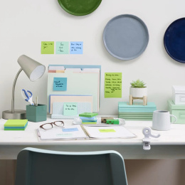 Post-it Super Sticky 76x76 Kleurenmix Oasis 5-pack in de groep Papier & Blokken / Schrijven en noteren / Post-it en notitieblokjes bij Voorcrea (135718)