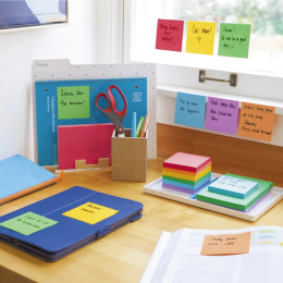 Post-it Super Sticky 76x127 Kleurenmix Playful 6-pack in de groep Papier & Blokken / Schrijven en noteren / Post-it en notitieblokjes bij Voorcrea (135720)
