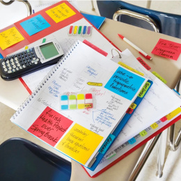 Post-it Super Sticky 76x127 Kleurenmix Playful 6-pack in de groep Papier & Blokken / Schrijven en noteren / Post-it en notitieblokjes bij Voorcrea (135720)