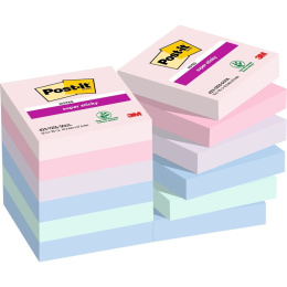 Post-it Super Sticky 47,6x47,6 Kleurenmix Soulful 12-pack in de groep Papier & Blokken / Schrijven en noteren / Post-it en notitieblokjes bij Voorcrea (135721)