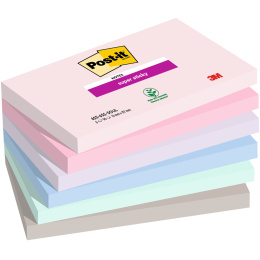Post-it Super Sticky 76x127 Kleurenmix Soulful 6-pack in de groep Papier & Blokken / Schrijven en noteren / Post-it en notitieblokjes bij Voorcrea (135722)