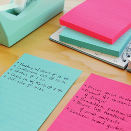 Post-it Super Sticky 101 x 152 mm Kleurenmix Carnival Gelijnd 3-pack in de groep Papier & Blokken / Schrijven en noteren / Post-it en notitieblokjes bij Voorcrea (135725)