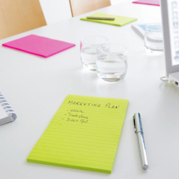 Post-it Super Sticky 101 x 152 mm Kleurenmix Gelijnd 3-pack in de groep Papier & Blokken / Schrijven en noteren / Post-it en notitieblokjes bij Voorcrea (135726)