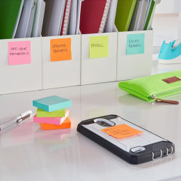 Post-it Super Sticky 47,6x47,6 Kleurenmix Cosmic 12-pack in de groep Papier & Blokken / Schrijven en noteren / Post-it en notitieblokjes bij Voorcrea (135730)
