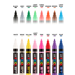 Posca Brush PC-5BR in de groep Pennen / Kunstenaarspotloden en -stiften / Illustratiemarkers bij Voorcrea (135904_r)