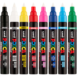 Posca Brush PC-5BR 8-set in de groep Pennen / Kunstenaarspotloden en -stiften / Illustratiemarkers bij Voorcrea (135920)