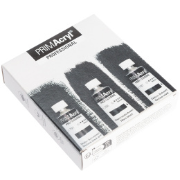 PRIMAcryl Acrylverf 35 ml Zwart 3-delige set in de groep Kunstenaarsmateriaal / Kunstenaarsverf / Acrylverf bij Voorcrea (136016)