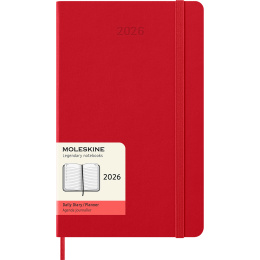 Kalender 12M Daily 2026 Hardcover Large Red in de groep Papier & Blokken / Kalenders en agenda's / 12 maanden agenda's bij Voorcrea (136084)