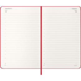 Kalender 12M Daily 2026 Hardcover Large Red in de groep Papier & Blokken / Kalenders en agenda's / 12 maanden agenda's bij Voorcrea (136084)