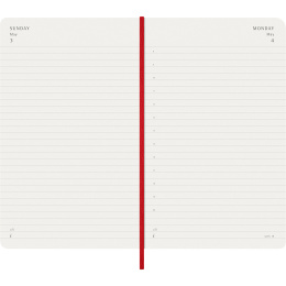 Kalender 12M Daily 2026 Softcover Large Red in de groep Papier & Blokken / Kalenders en agenda's / 12 maanden agenda's bij Voorcrea (136085)