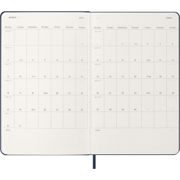 Kalender 12M Daily 2026 Hardcover Large Sapphire Blue in de groep Papier & Blokken / Kalenders en agenda's / 12 maanden agenda's bij Voorcrea (136086)