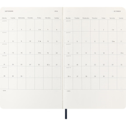 Kalender 12M Daily 2026 Softcover Large Sapphire Blue in de groep Papier & Blokken / Kalenders en agenda's / 12 maanden agenda's bij Voorcrea (136087)
