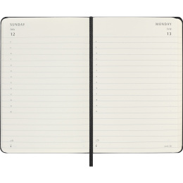 Kalender 12M Daily 2026 Hardcover Pocket Black in de groep Papier & Blokken / Kalenders en agenda's / 12 maanden agenda's bij Voorcrea (136090)