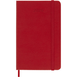 Kalender 12M Daily 2026 Hardcover Pocket Red in de groep Papier & Blokken / Kalenders en agenda's / 12 maanden agenda's bij Voorcrea (136093)