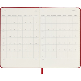 Kalender 12M Daily 2026 Hardcover Pocket Red in de groep Papier & Blokken / Kalenders en agenda's / 12 maanden agenda's bij Voorcrea (136093)