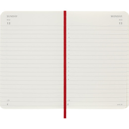 Kalender 12M Daily 2026 Softcover Pocket Red in de groep Papier & Blokken / Kalenders en agenda's / 12 maanden agenda's bij Voorcrea (136094)