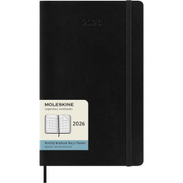 Kalender 12M Monthly 2026 Softcover Large Black in de groep Papier & Blokken / Kalenders en agenda's / 12 maanden agenda's bij Voorcrea (136097)
