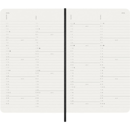 Kalender 12M Monthly 2026 Softcover Large Black in de groep Papier & Blokken / Kalenders en agenda's / 12 maanden agenda's bij Voorcrea (136097)