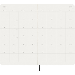 Kalender 12M Monthly 2026 Softcover Large Black in de groep Papier & Blokken / Kalenders en agenda's / 12 maanden agenda's bij Voorcrea (136097)