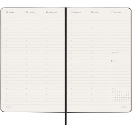 Kalender 12M Weekly Vertical PRO 2026 Hardcover Large Black in de groep Papier & Blokken / Kalenders en agenda's / 12 maanden agenda's bij Voorcrea (136100)