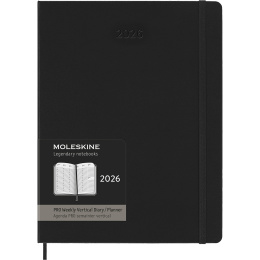 Kalender 12M Weekly Vertical PRO 2026 Hardcover XL Black in de groep Papier & Blokken / Kalenders en agenda's / 12 maanden agenda's bij Voorcrea (136101)