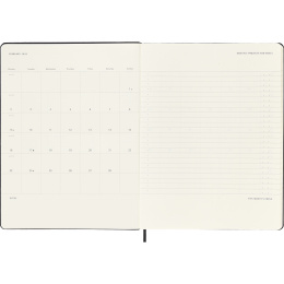 Kalender 12M Weekly Vertical PRO 2026 Hardcover XL Black in de groep Papier & Blokken / Kalenders en agenda's / 12 maanden agenda's bij Voorcrea (136101)