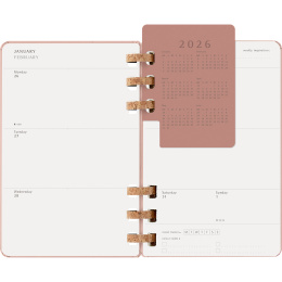 Kalender 12M Spiral Planner 2026 Large Almond in de groep Papier & Blokken / Kalenders en agenda's / 12 maanden agenda's bij Voorcrea (136105)