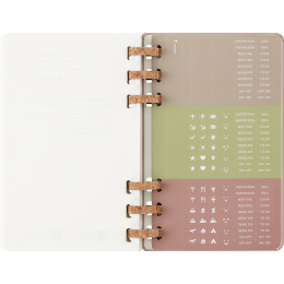 Kalender 12M Spiral Planner 2026 Large Almond in de groep Papier & Blokken / Kalenders en agenda's / 12 maanden agenda's bij Voorcrea (136105)