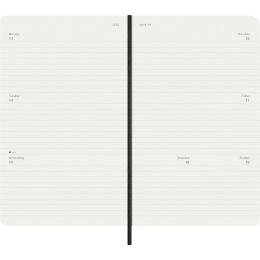 Kalender 12M Weekly Horizontal 2026 Softcover Large Black in de groep Papier & Blokken / Kalenders en agenda's / 12 maanden agenda's bij Voorcrea (136107) Kalender 12M Weekly Horizontal 2026 Softcover Large Black in de groep Papier & Blokken / Kalenders en agenda's / 12 maanden agenda's bij Voorcrea (136107)
