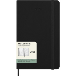 Kalender 12M Weekly Notebook 2026 Hardcover Large Black in de groep Papier & Blokken / Kalenders en agenda's / 12 maanden agenda's bij Voorcrea (136110)