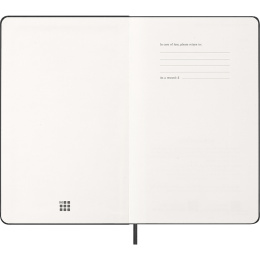 Kalender 12M Weekly Notebook 2026 Hardcover Large Black in de groep Papier & Blokken / Kalenders en agenda's / 12 maanden agenda's bij Voorcrea (136110)